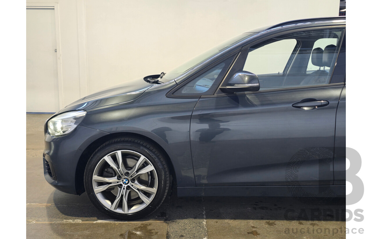 2/2015 BMW 225i Active Tourer Sport Line F45 4d Wagon Atlantic Grey Metallic Turbo 2.0L