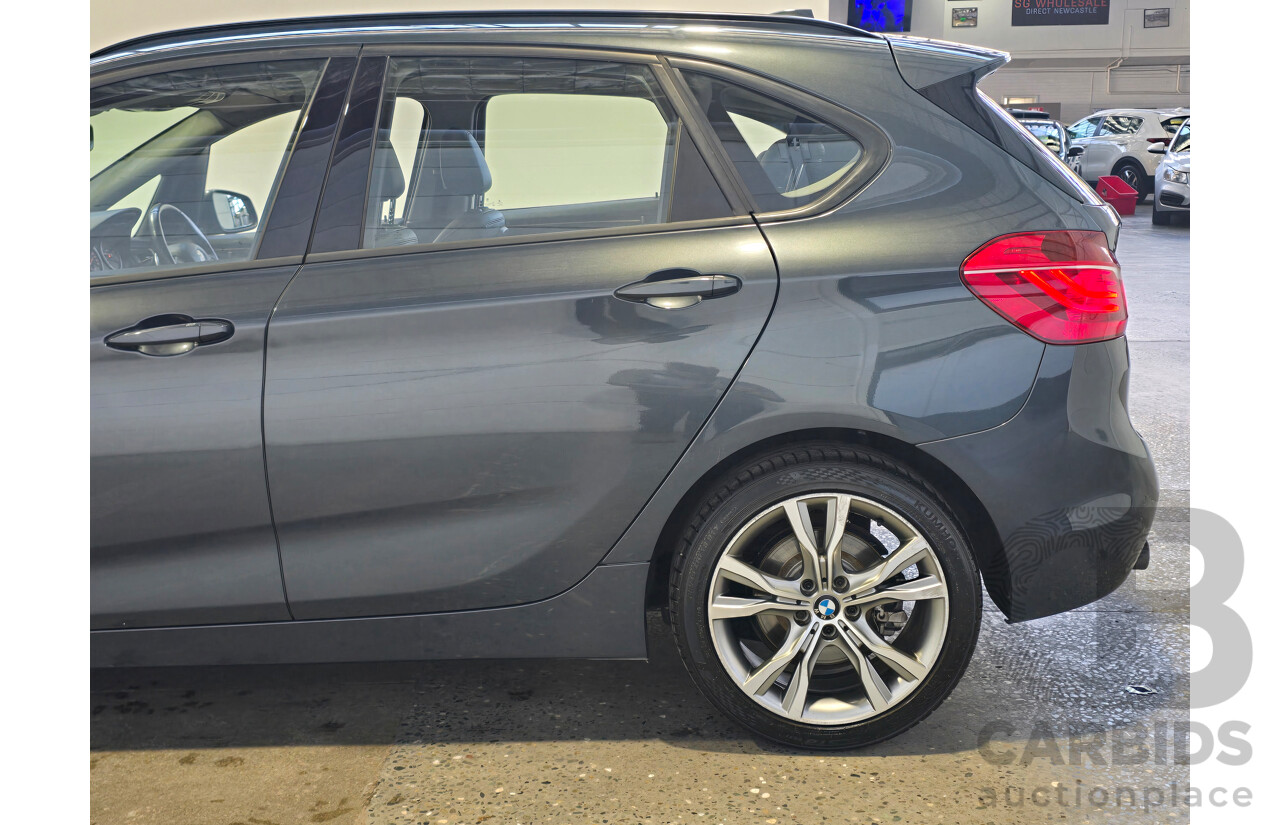 2/2015 BMW 225i Active Tourer Sport Line F45 4d Wagon Atlantic Grey Metallic Turbo 2.0L