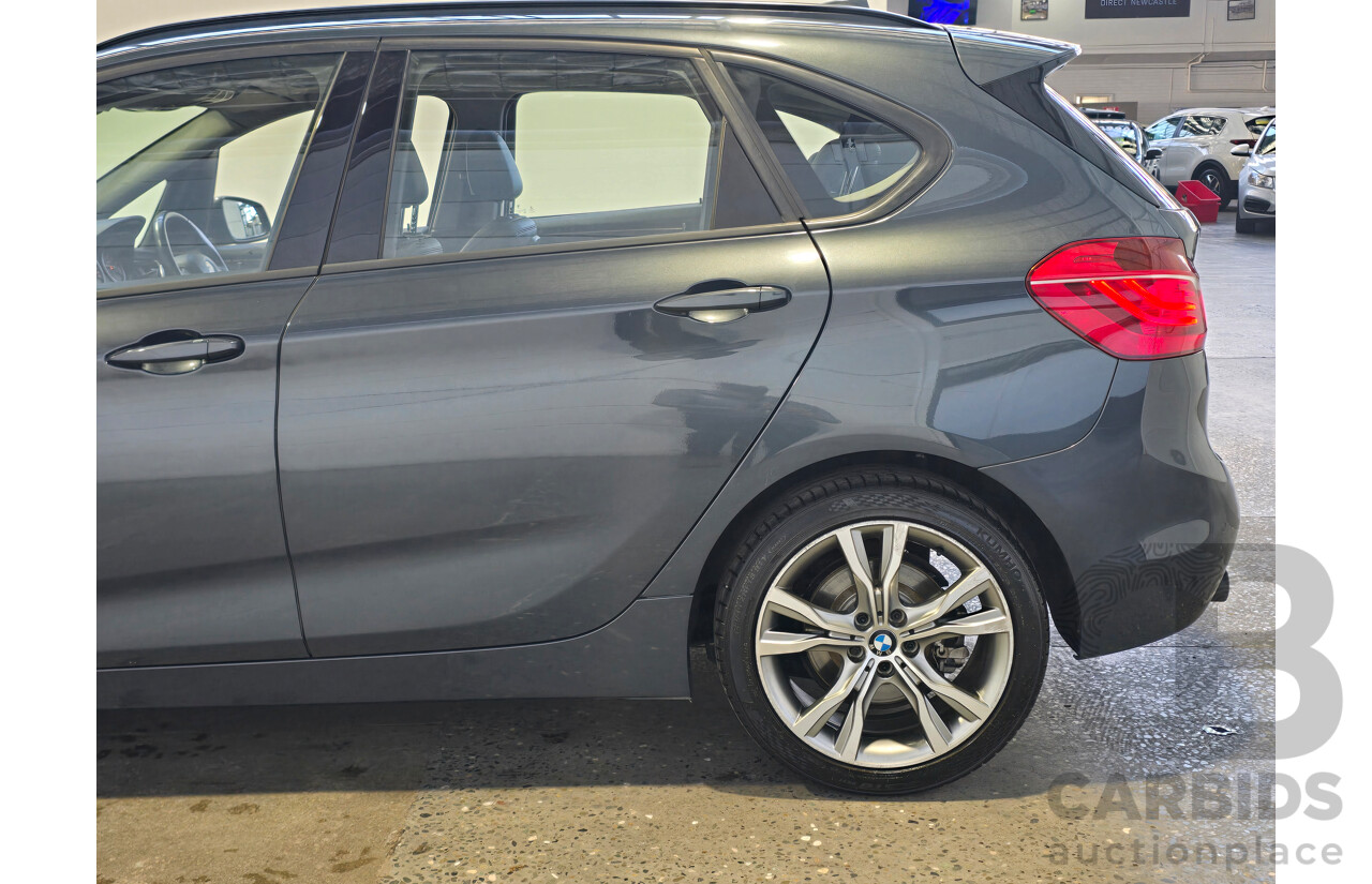 2/2015 BMW 225i Active Tourer Sport Line F45 4d Wagon Atlantic Grey Metallic Turbo 2.0L