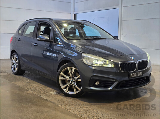 2/2015 BMW 225i Active Tourer Sport Line F45 4d Wagon Atlantic Grey Metallic Turbo 2.0L