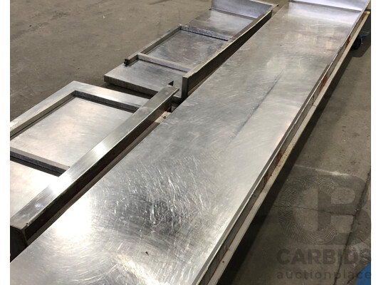 1659650 · Custom Built Stainless Steel Benches - Lot of Three