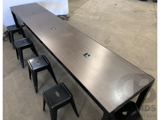 1659638 · Two Cafe Tables and 18 Stools