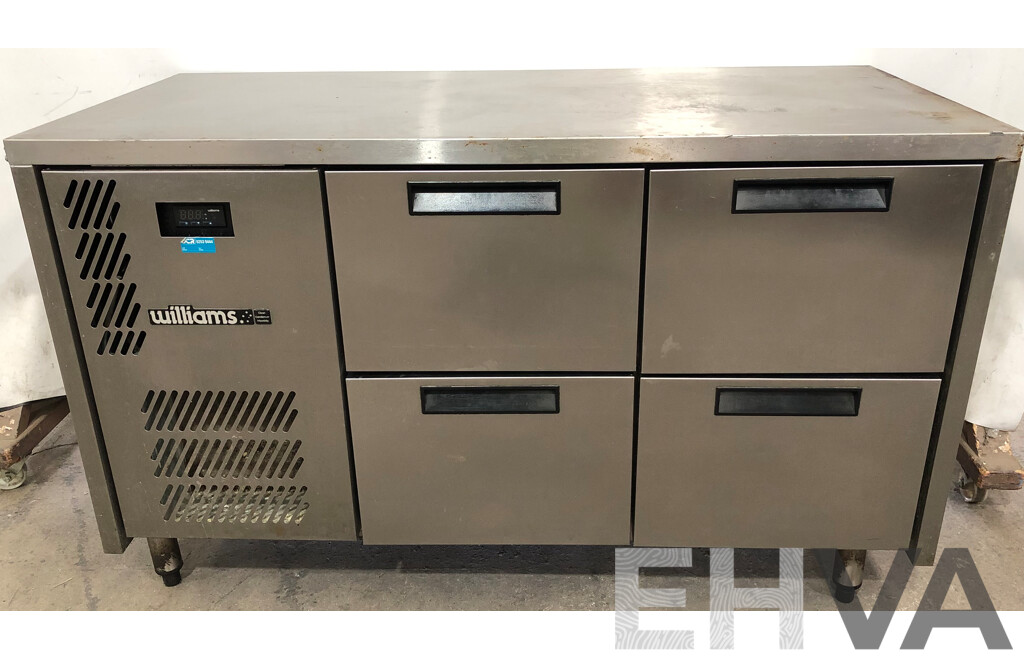 Williams Opal Stainless Steel Four Drawer Gastronomy Refrigerator