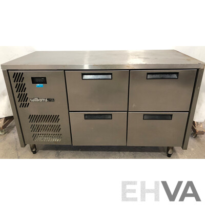 Williams Opal Stainless Steel Four Drawer Gastronomy Refrigerator