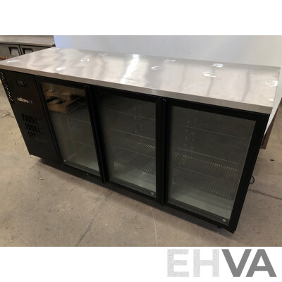 Williams Cameo Three Door Back Bar Commercial Refrigerator
