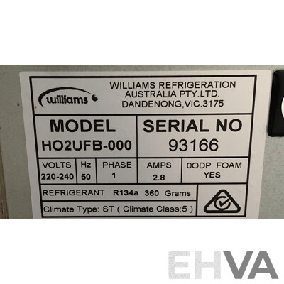 Williams Stainless Steel Two Door Commercial Fridge