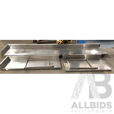 Custom Built Stainless Steel Benches - Lot of Three