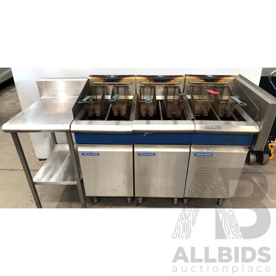 Blue Seal GT46 Stainless Steel Gas Deep Frying Station