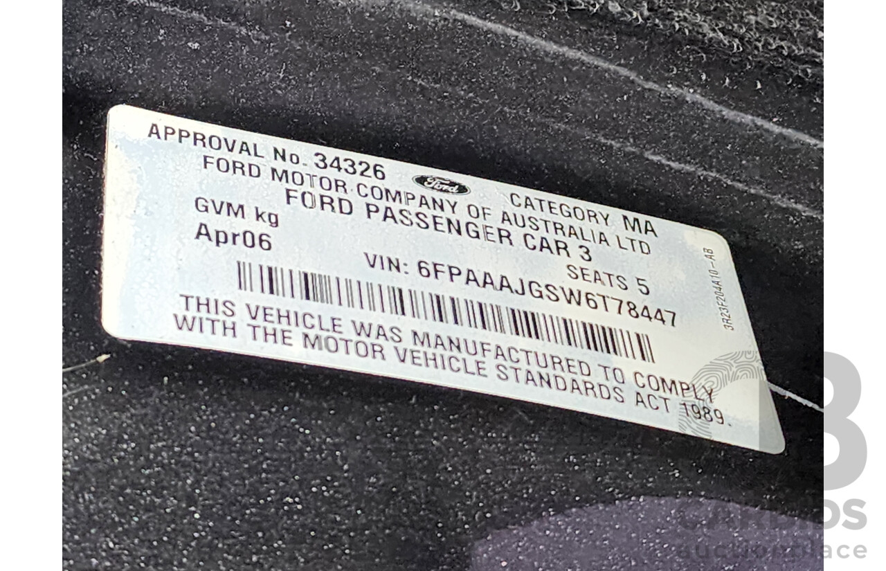 4/2006 Ford Falcon XR6 BF 4d Sedan Grey 4.0L