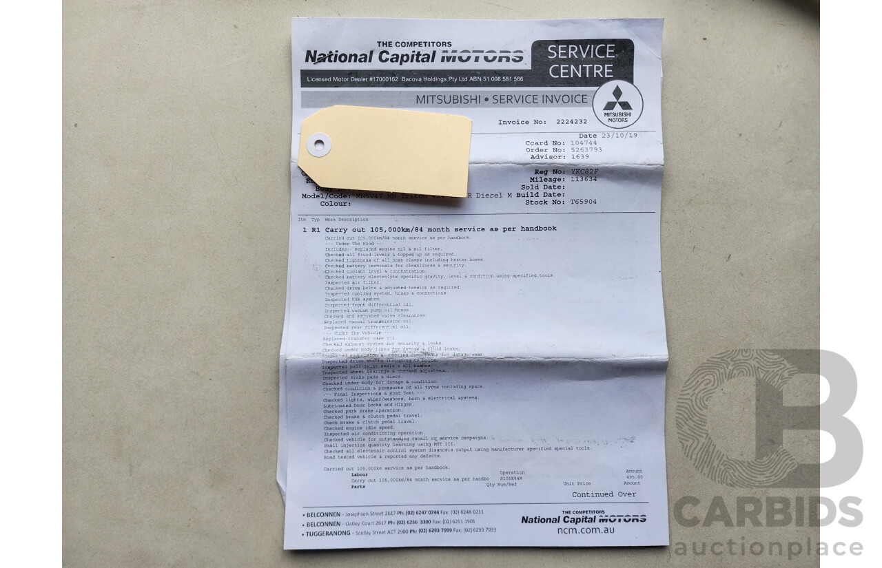 11/2014 Mitsubishi Triton Glx-R (4x4) MN MY15 Double Cab Utility Gold 2.5L
