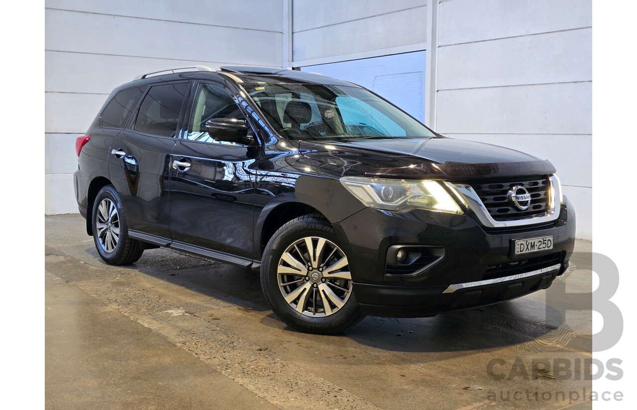 8/2018 Nissan Pathfinder ST-L (4x4) R52 Series 2 MY18 4d Wagon Diamond Black Metallic V6 3.5L - 7 Seater