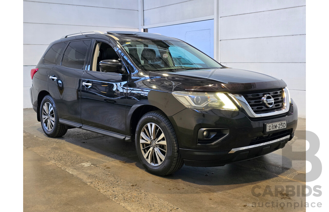 8/2018 Nissan Pathfinder ST-L (4x4) R52 Series 2 MY18 4d Wagon Diamond Black Metallic V6 3.5L - 7 Seater
