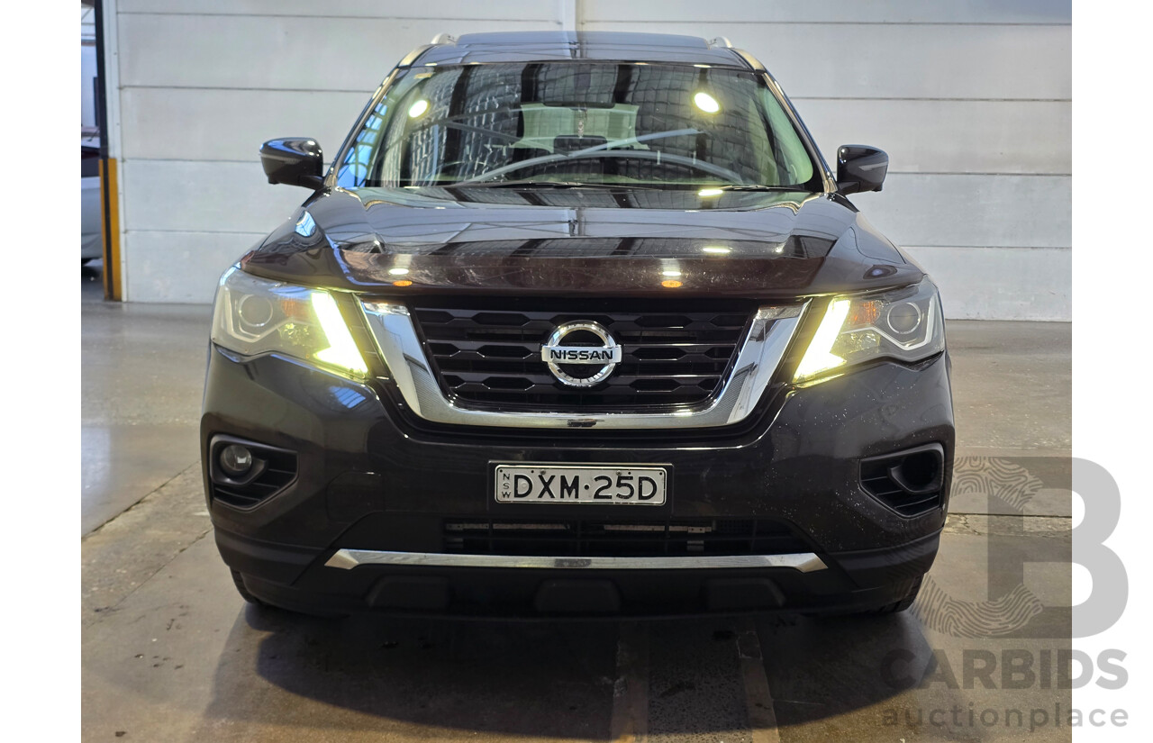 8/2018 Nissan Pathfinder ST-L (4x4) R52 Series 2 MY18 4d Wagon Diamond Black Metallic V6 3.5L - 7 Seater