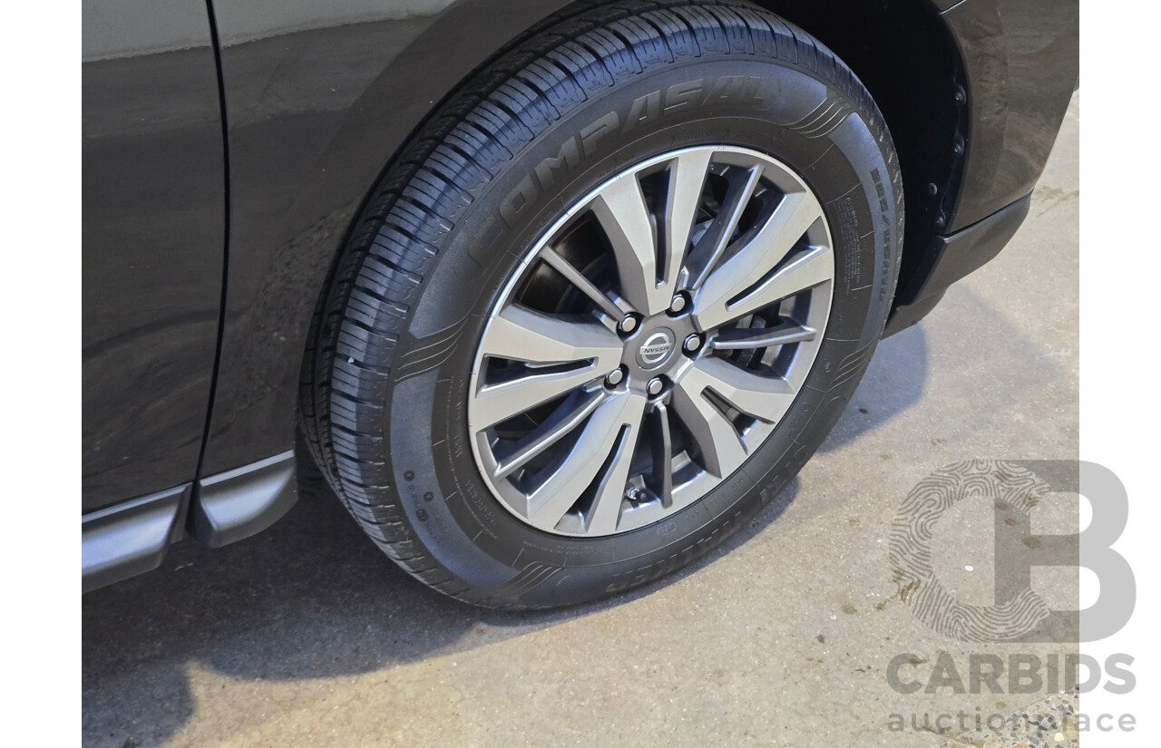 8/2018 Nissan Pathfinder ST-L (4x4) R52 Series 2 MY18 4d Wagon Diamond Black Metallic V6 3.5L - 7 Seater