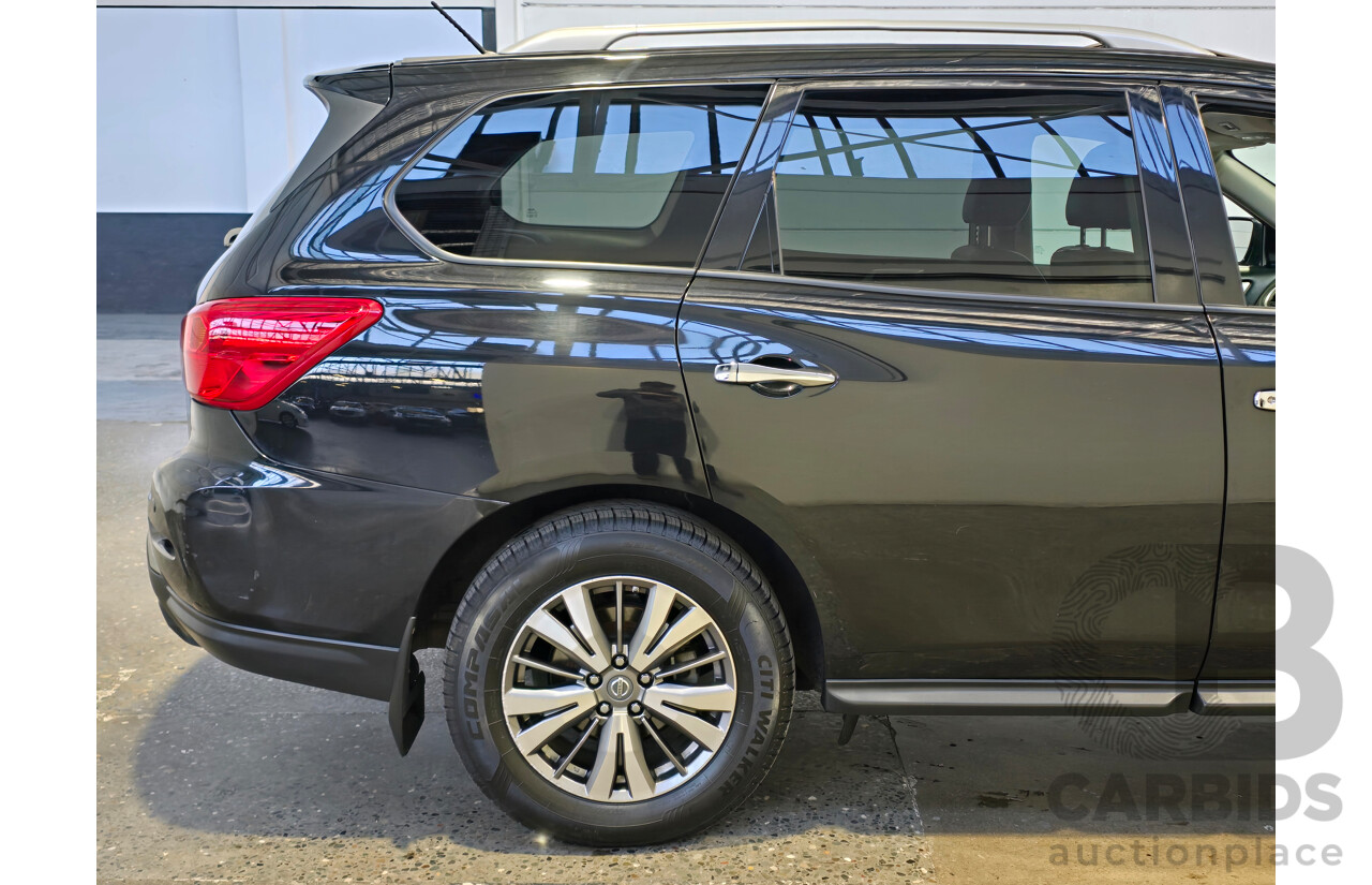 8/2018 Nissan Pathfinder ST-L (4x4) R52 Series 2 MY18 4d Wagon Diamond Black Metallic V6 3.5L - 7 Seater