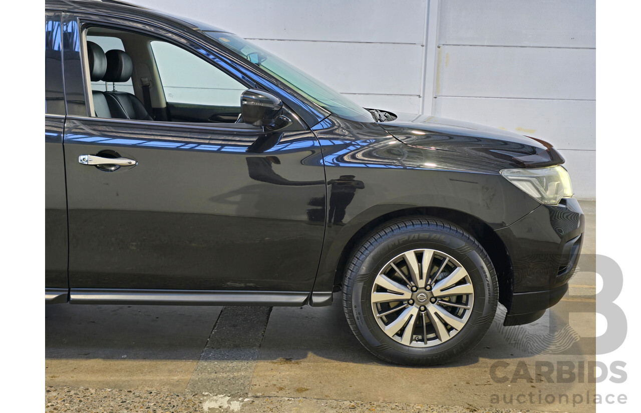 8/2018 Nissan Pathfinder ST-L (4x4) R52 Series 2 MY18 4d Wagon Diamond Black Metallic V6 3.5L - 7 Seater