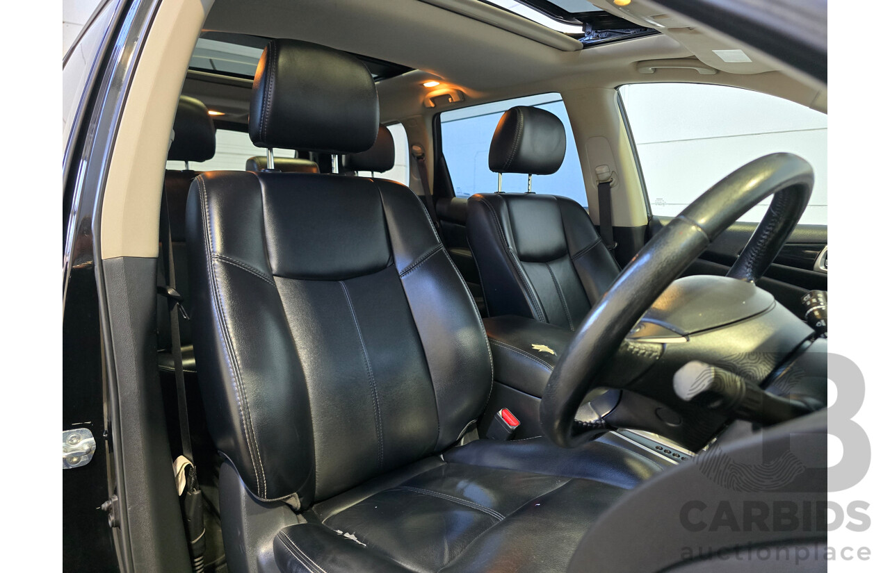 8/2018 Nissan Pathfinder ST-L (4x4) R52 Series 2 MY18 4d Wagon Diamond Black Metallic V6 3.5L - 7 Seater