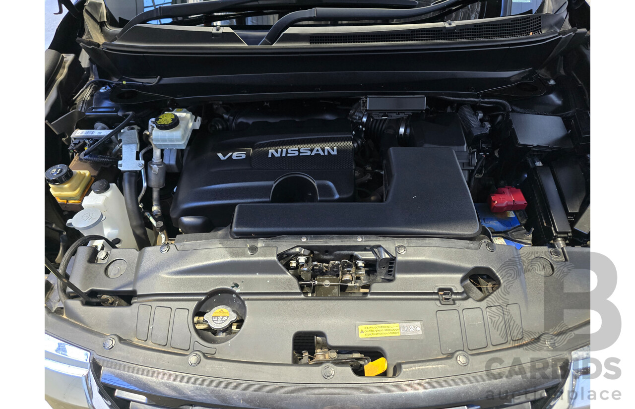 8/2018 Nissan Pathfinder ST-L (4x4) R52 Series 2 MY18 4d Wagon Diamond Black Metallic V6 3.5L - 7 Seater