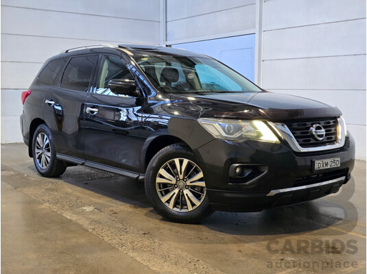 8/2018 Nissan Pathfinder ST-L (4x4) R52 Series 2 MY18 4d Wagon Diamond Black Metallic V6 3.5L - 7 Seater