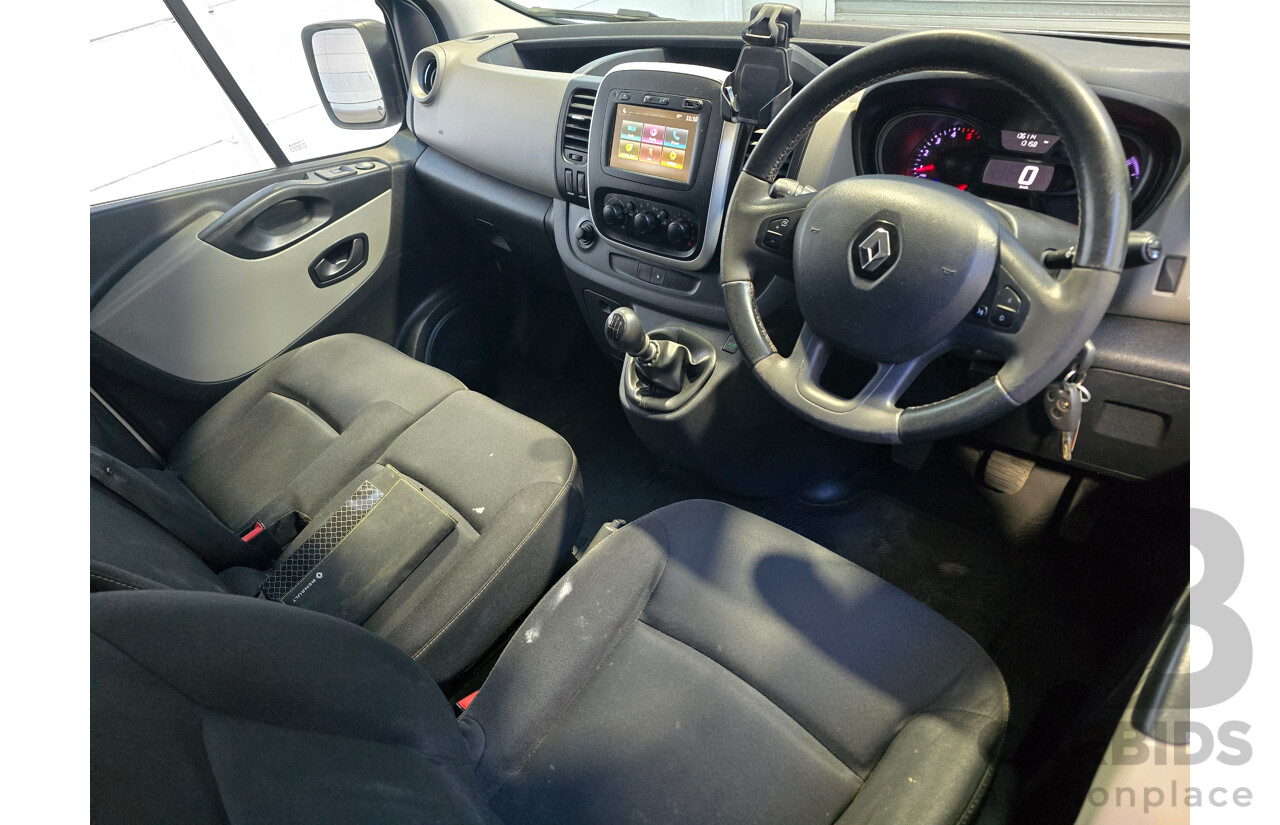 11/2019 Renault Trafic Premium SWB Low Roof X82 MY20 2d Van White Twin Turbo Diesel 1.6L