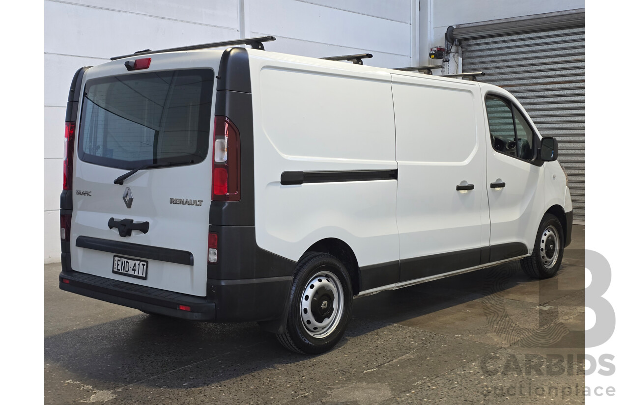 11/2019 Renault Trafic Premium LWB Low Roof X82 MY20 2d Van White Twin Turbo Diesel 1.6L
