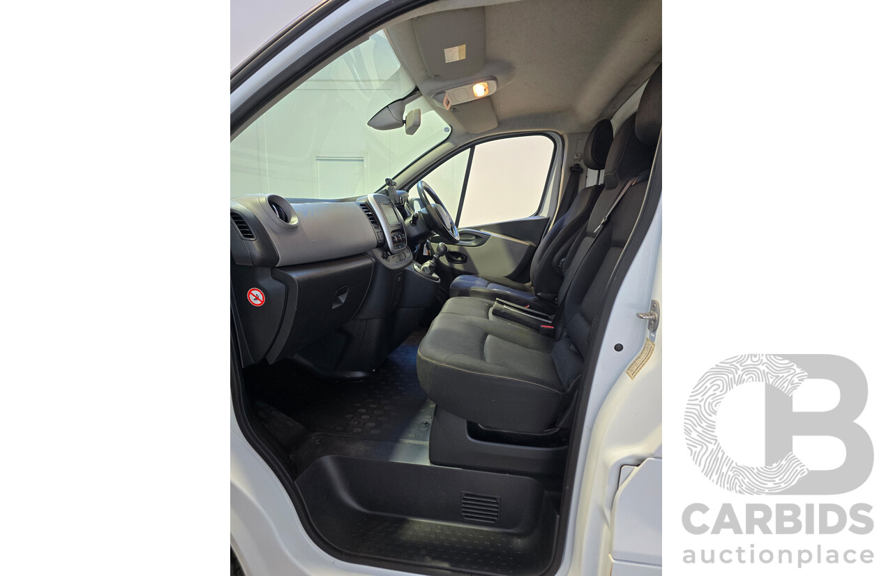 11/2019 Renault Trafic Premium LWB Low Roof X82 MY20 2d Van White Twin Turbo Diesel 1.6L