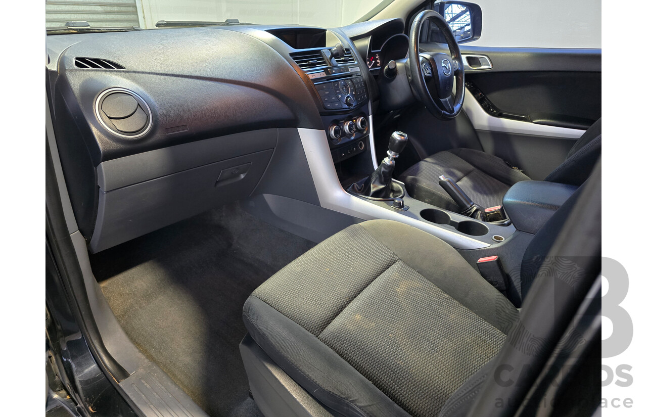 7/2015 Mazda BT-50 XTR (4x4) MY16 4d Dual Cab Utility Black Turbo Diesel 3.2L