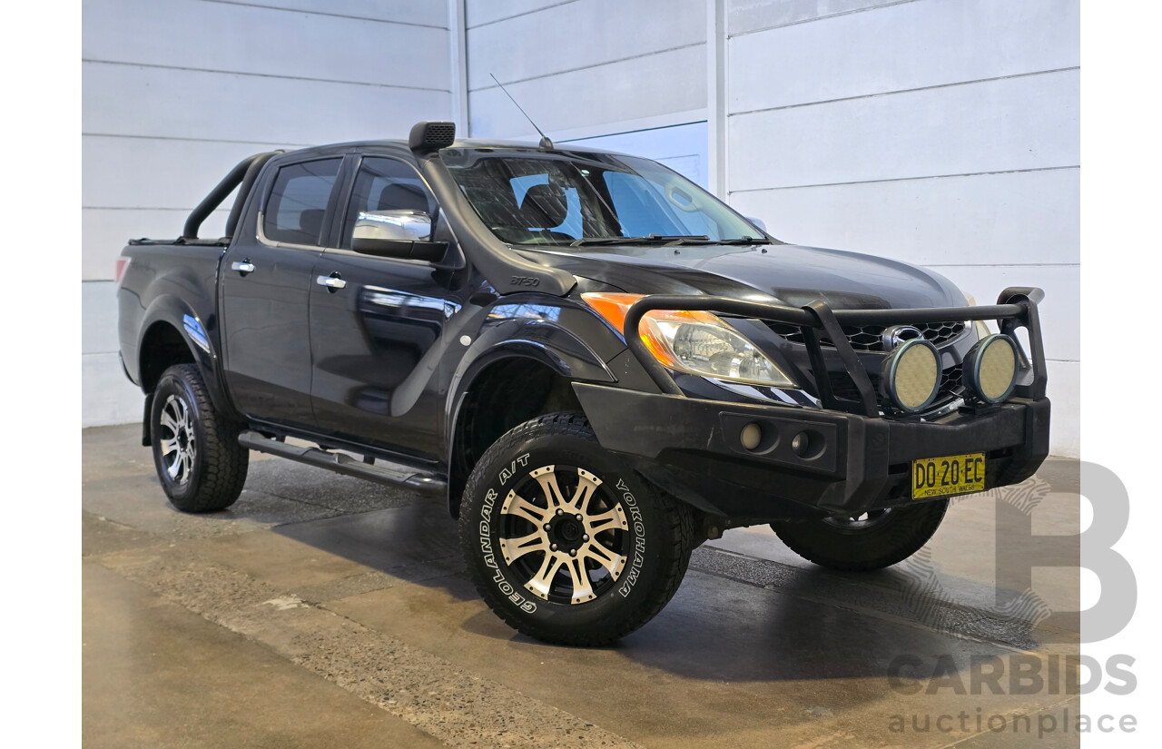 7/2015 Mazda BT-50 XTR (4x4) MY16 4d Dual Cab Utility Black Turbo Diesel 3.2L