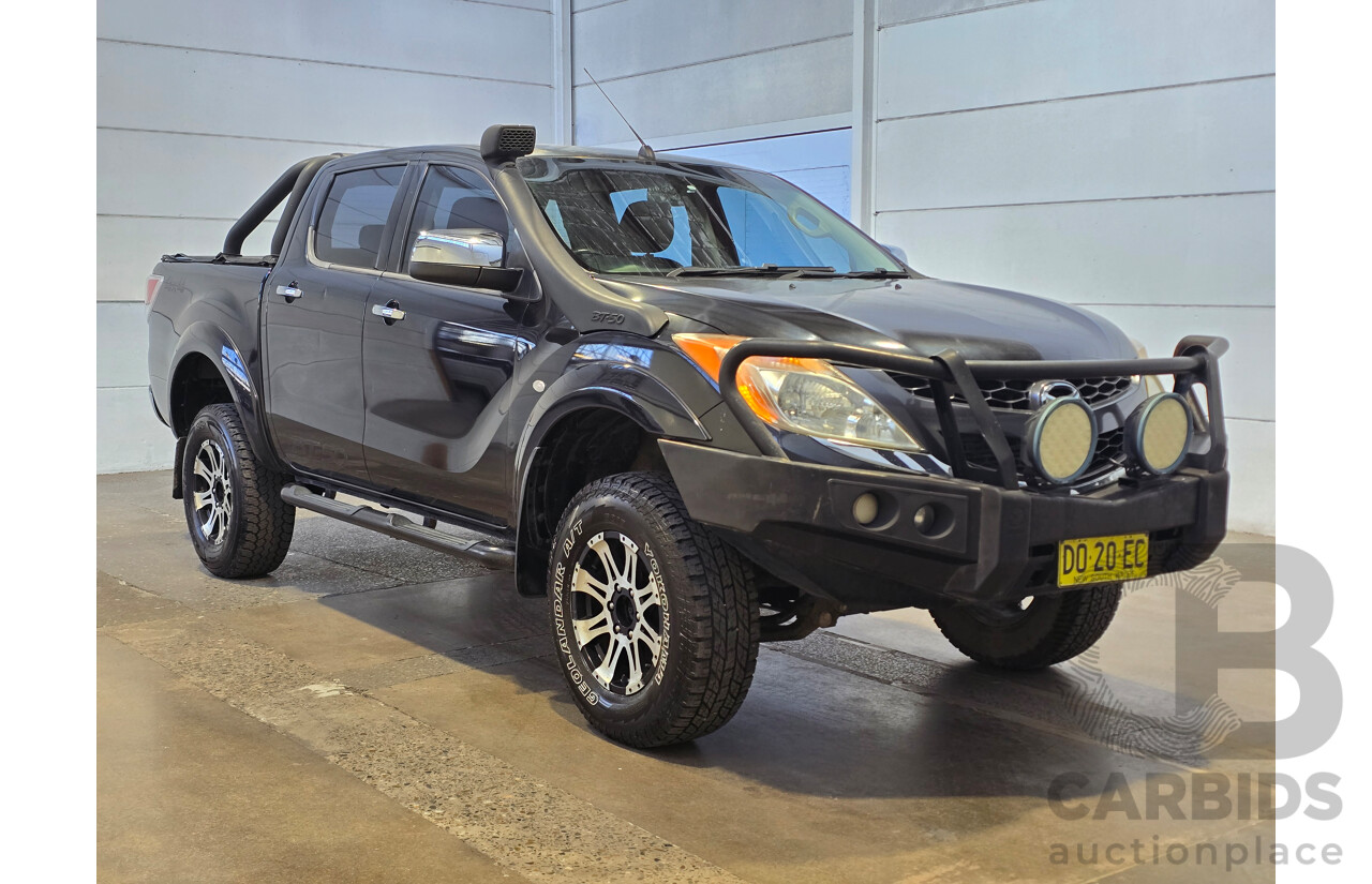 7/2015 Mazda BT-50 XTR (4x4) MY16 4d Dual Cab Utility Black Turbo Diesel 3.2L