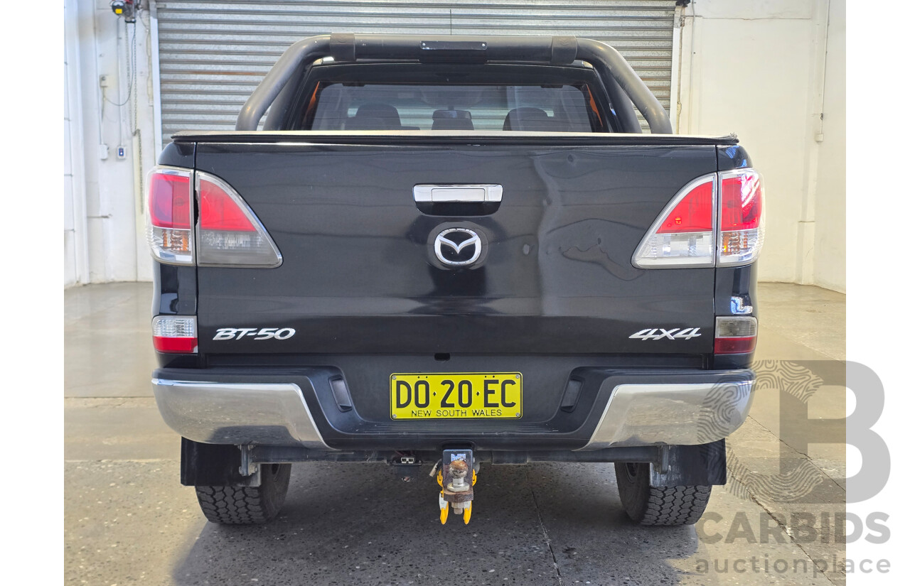 7/2015 Mazda BT-50 XTR (4x4) MY16 4d Dual Cab Utility Black Turbo Diesel 3.2L