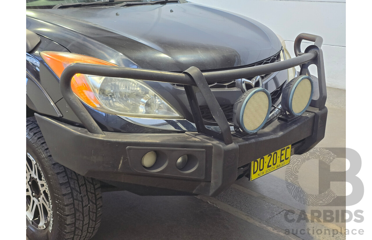 7/2015 Mazda BT-50 XTR (4x4) MY16 4d Dual Cab Utility Black Turbo Diesel 3.2L