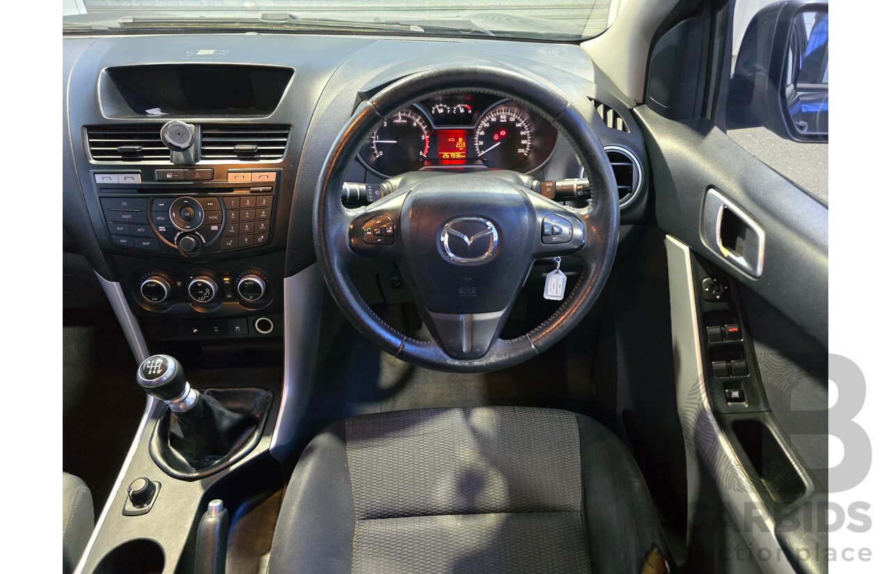 7/2015 Mazda BT-50 XTR (4x4) MY16 4d Dual Cab Utility Black Turbo Diesel 3.2L