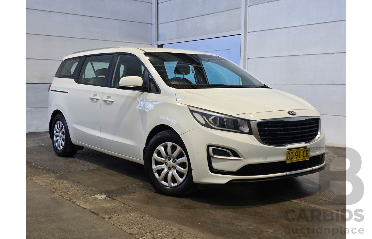 5/2018 Kia Carnival S YP MY18 4d Wagon Clear White V6 3.3L - 8 Seater