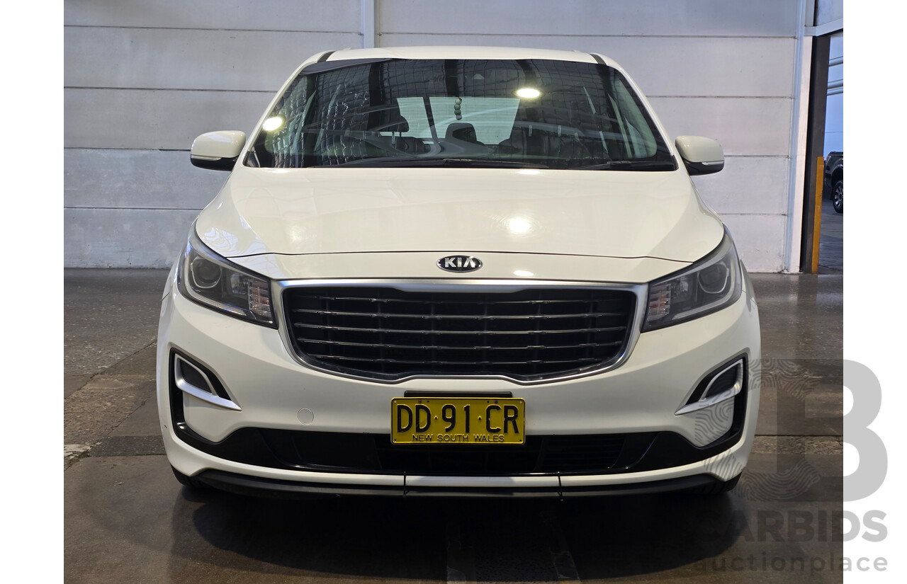 5/2018 Kia Carnival S YP MY18 4d Wagon Clear White V6 3.3L - 8 Seater