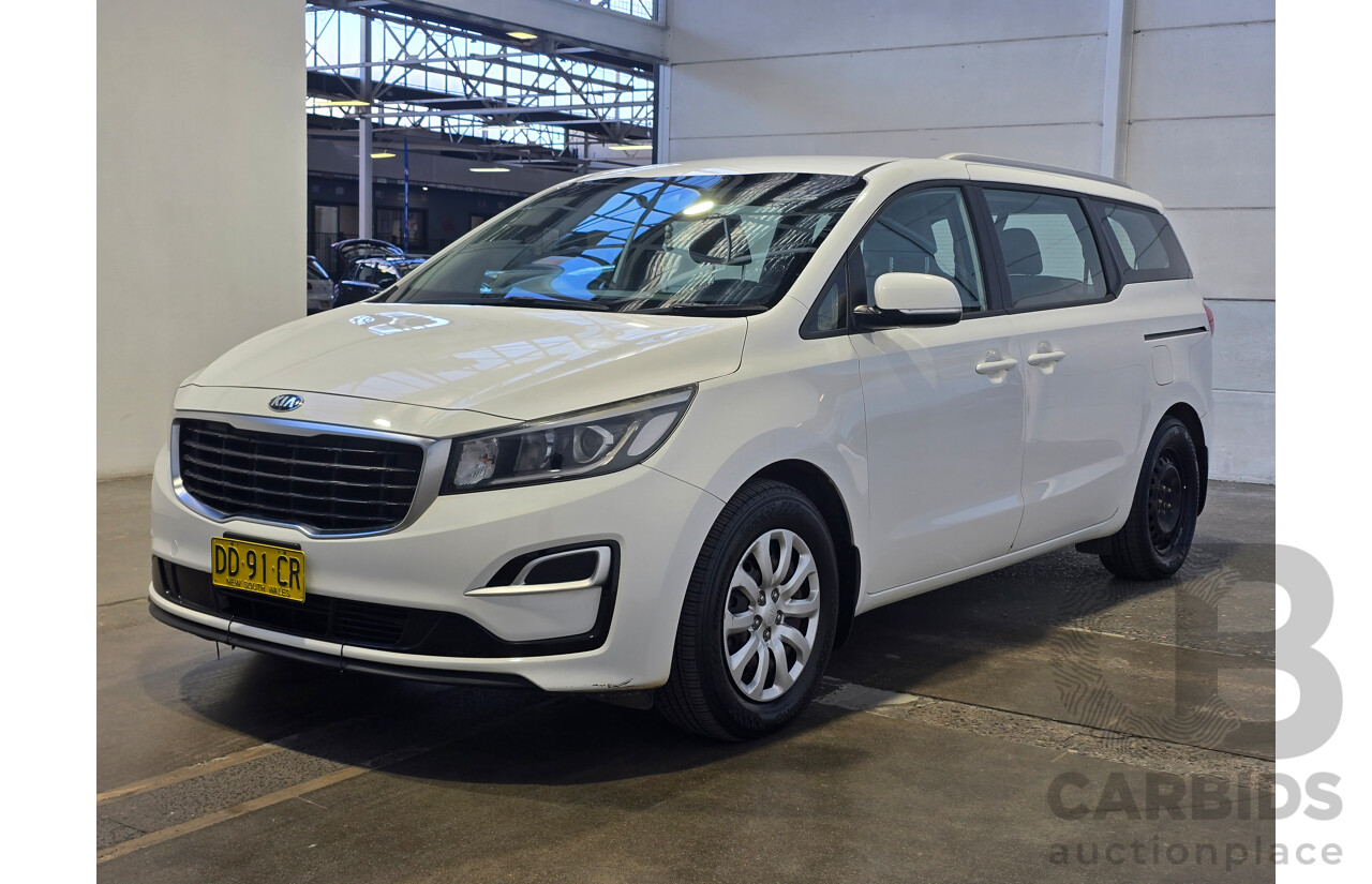 5/2018 Kia Carnival S YP MY18 4d Wagon Clear White V6 3.3L - 8 Seater