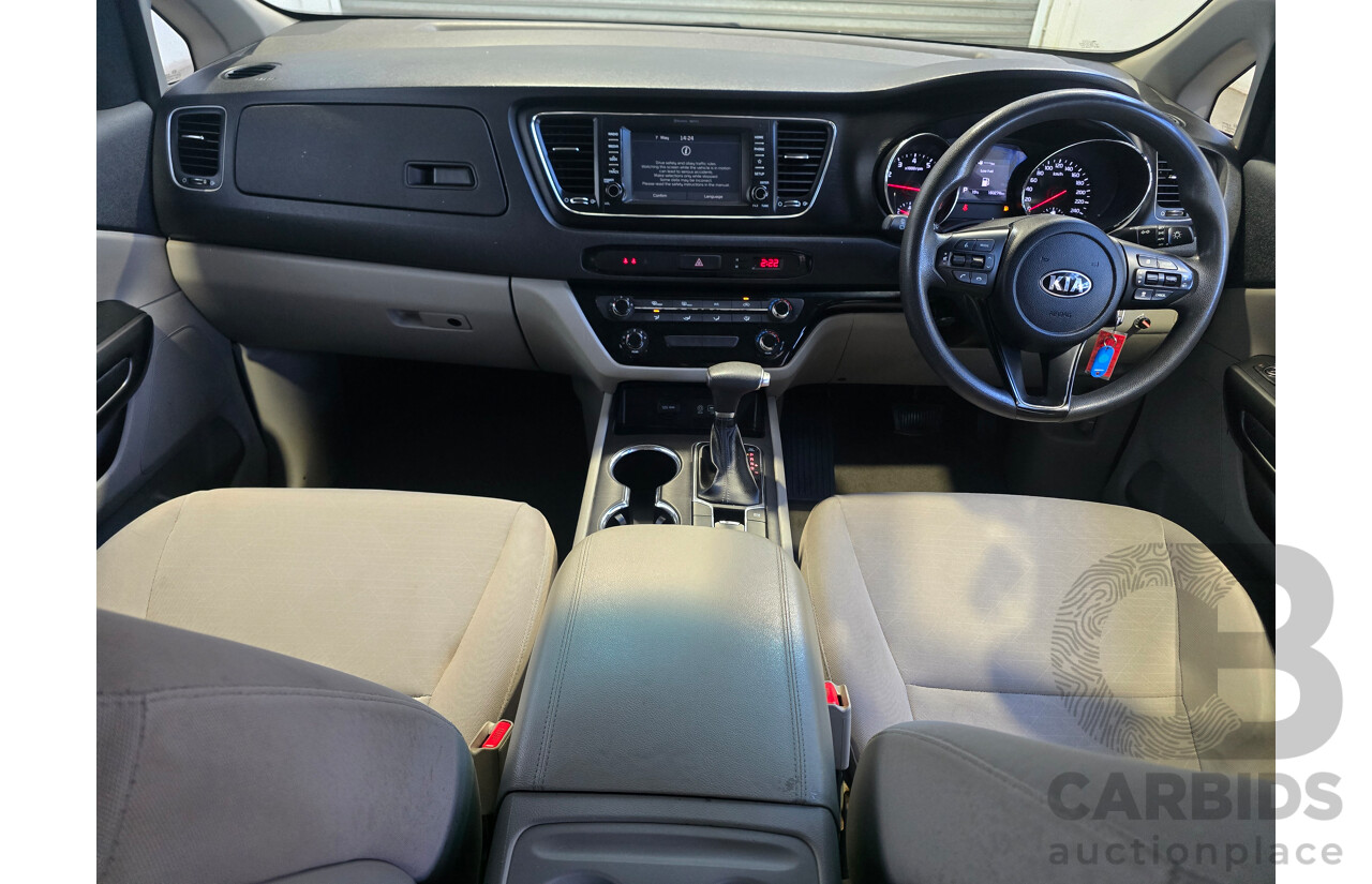 5/2018 Kia Carnival S YP MY18 4d Wagon Clear White V6 3.3L - 8 Seater