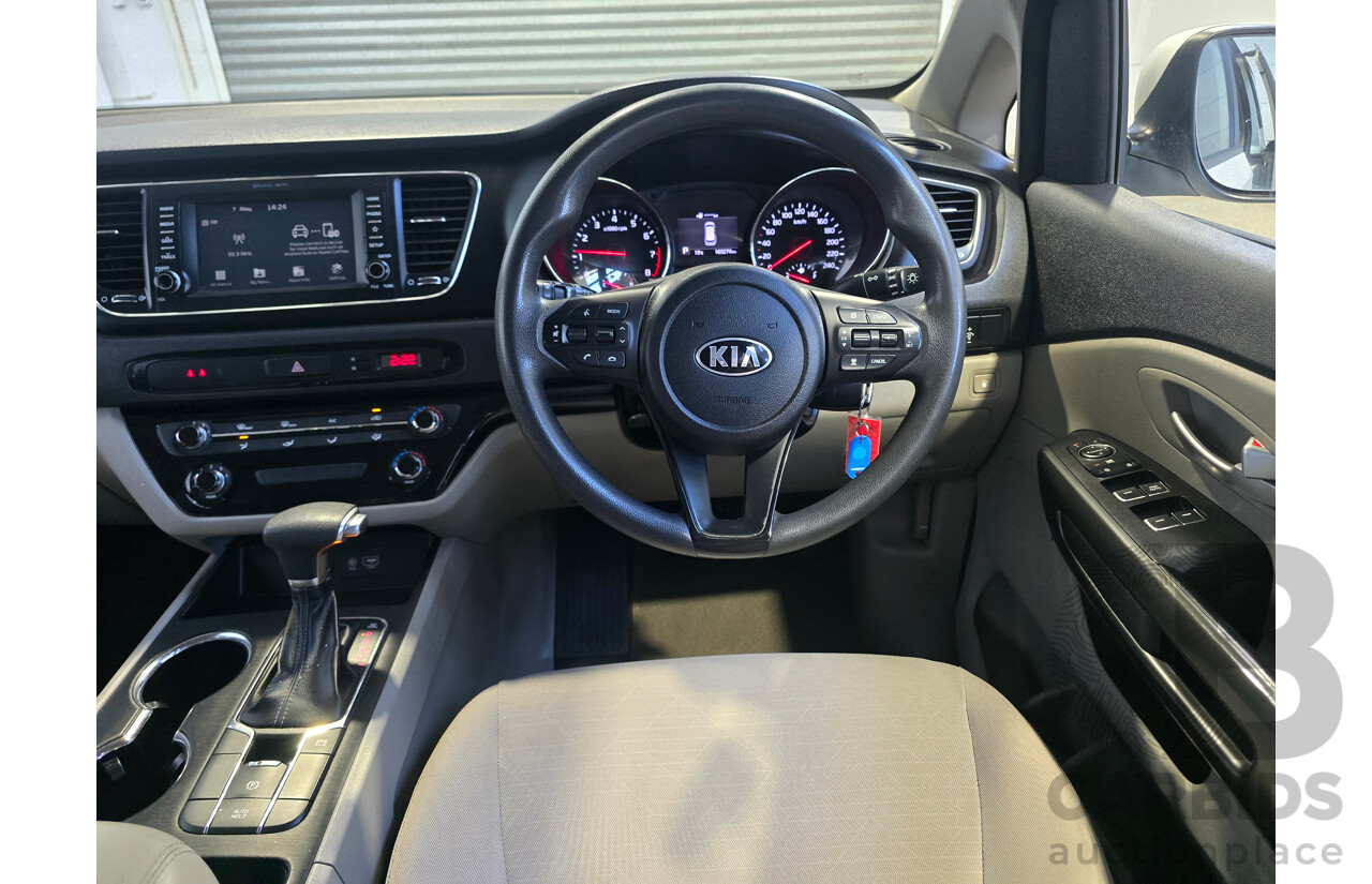 5/2018 Kia Carnival S YP MY18 4d Wagon Clear White V6 3.3L - 8 Seater