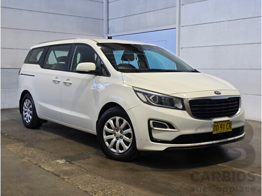 5/2018 Kia Carnival S YP MY18 4d Wagon Clear White V6 3.3L - 8 Seater