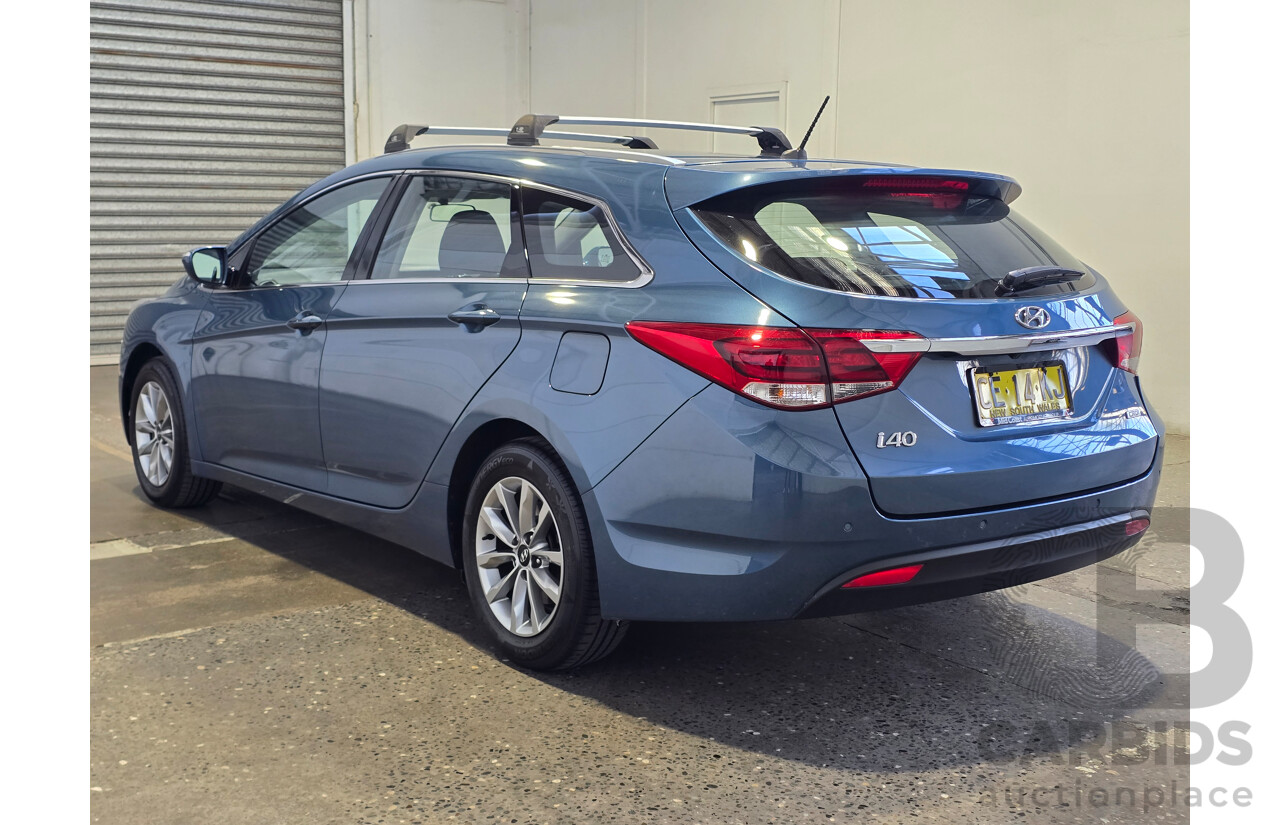 6/2015 Hyundai i40 Active VF Series 2 4d Wagon Blue Spirit Turbo Diesel 1.7L