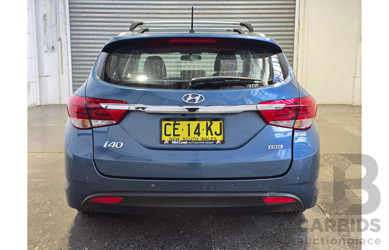 6/2015 Hyundai i40 Active VF Series 2 4d Wagon Blue Spirit Turbo Diesel 1.7L