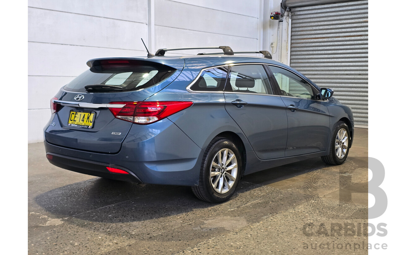 6/2015 Hyundai i40 Active VF Series 2 4d Wagon Blue Spirit Turbo Diesel 1.7L