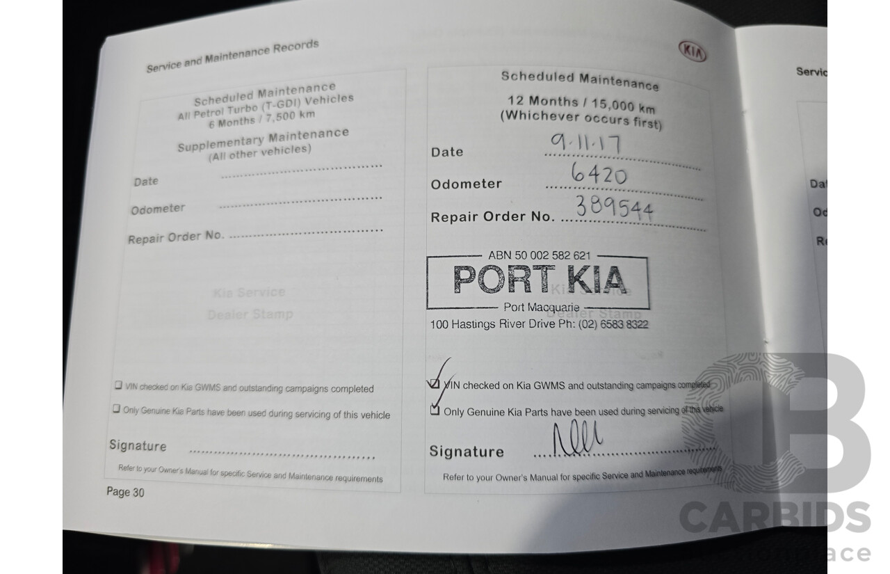 6/2016 Kia Rio S UB MY16 5d Hatchback Signal Red 1.4L
