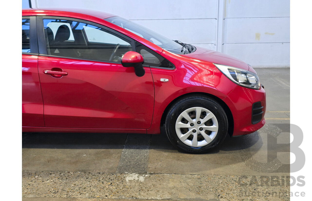 6/2016 Kia Rio S UB MY16 5d Hatchback Signal Red 1.4L