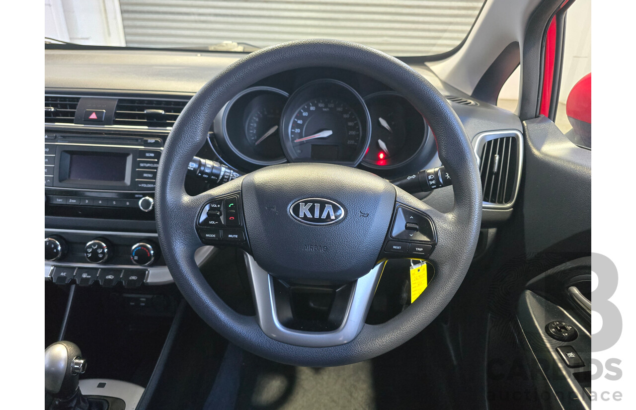 6/2016 Kia Rio S UB MY16 5d Hatchback Signal Red 1.4L