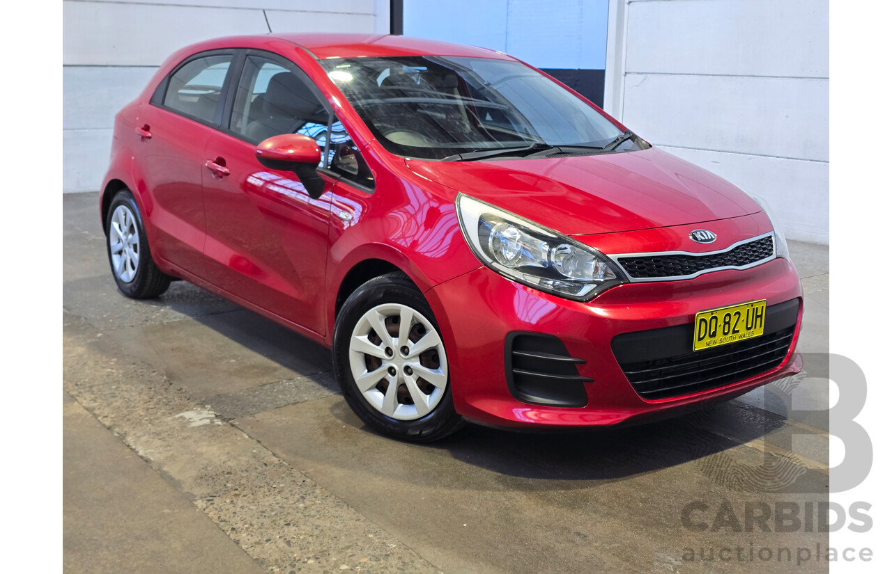 6/2016 Kia Rio S UB MY16 5d Hatchback Signal Red 1.4L