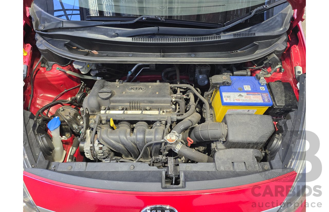6/2016 Kia Rio S UB MY16 5d Hatchback Signal Red 1.4L