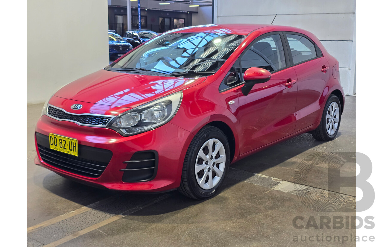 6/2016 Kia Rio S UB MY16 5d Hatchback Signal Red 1.4L