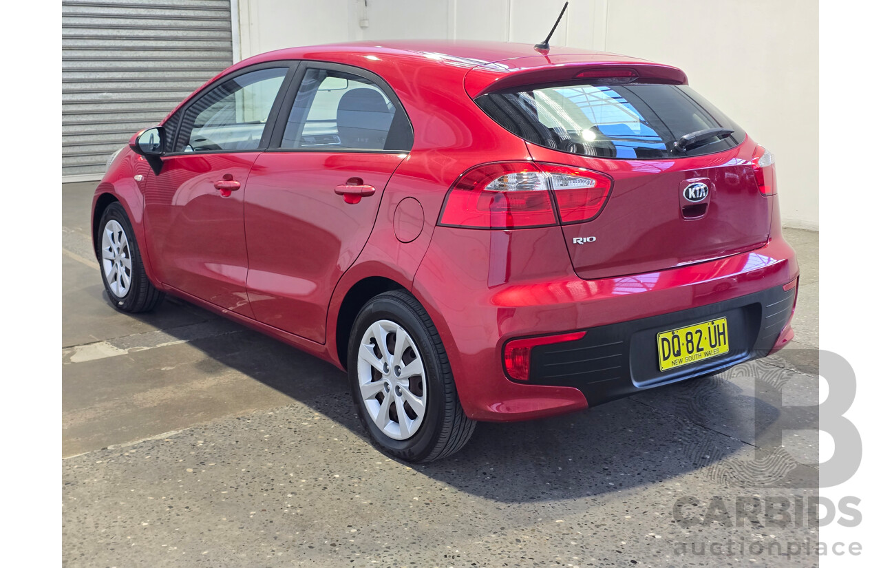 6/2016 Kia Rio S UB MY16 5d Hatchback Signal Red 1.4L