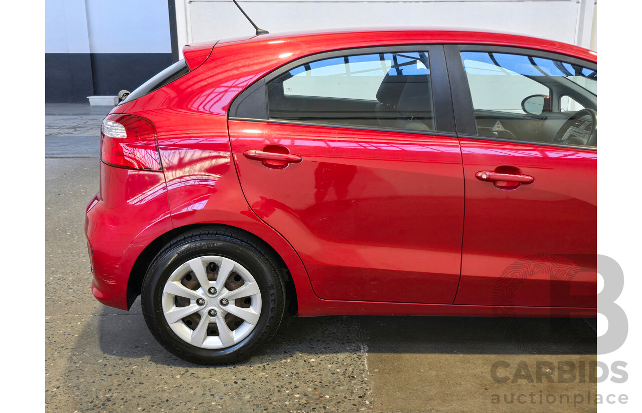 6/2016 Kia Rio S UB MY16 5d Hatchback Signal Red 1.4L