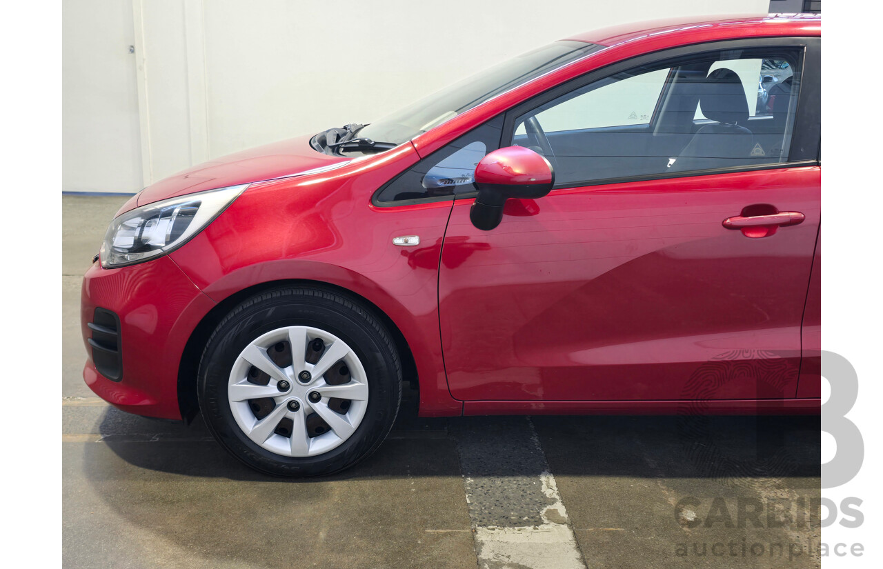 6/2016 Kia Rio S UB MY16 5d Hatchback Signal Red 1.4L